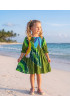 Hand Painted Rayon Kids Dress